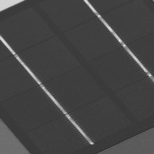 DÉVA - Borne Extérieure Solaire LED Carrée Moderne, Noir