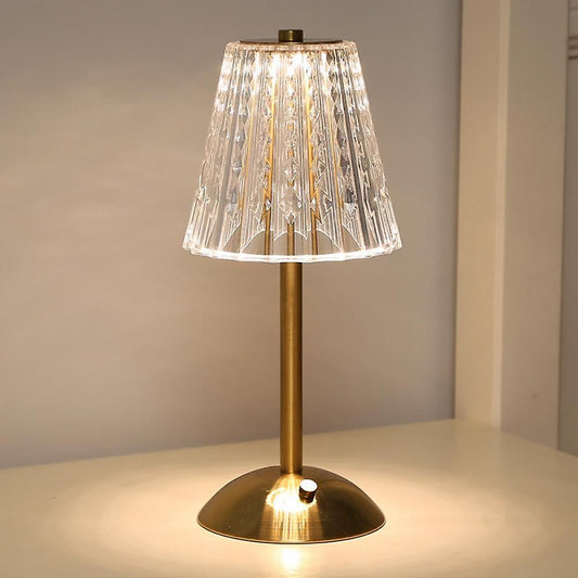NOLA - Lampe de table en cristal doré