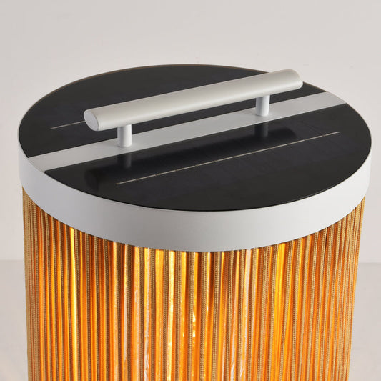 ZUNA - Lanterne Extérieur LED Solaire Rotin , Bois