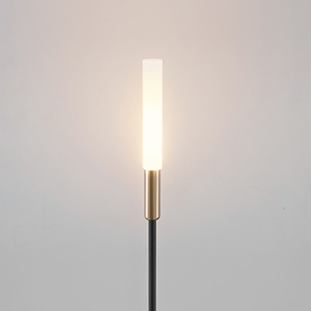ROSO - Piquet Solaire Extérieure Roseau Moderne, Noir