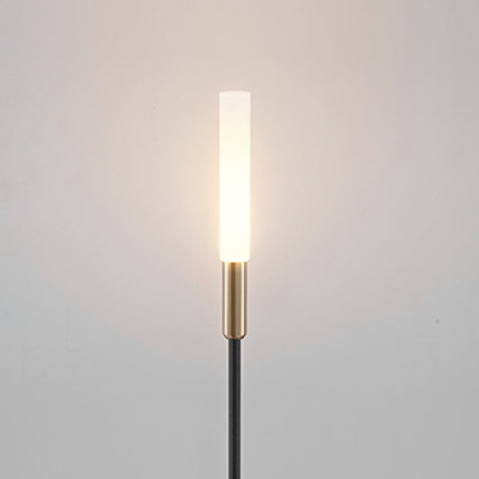 ROSO - Piquet Solaire Extérieure Roseau Moderne, Noir