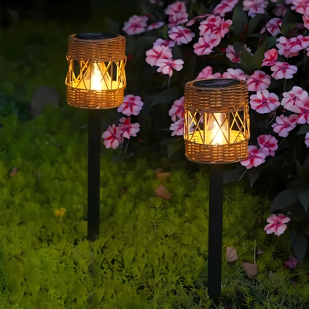 PYANA - Piquet Solaire Style Rotin, Solaire