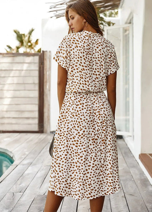Belle Paris Mode ™ | Robe  Edith à col & V