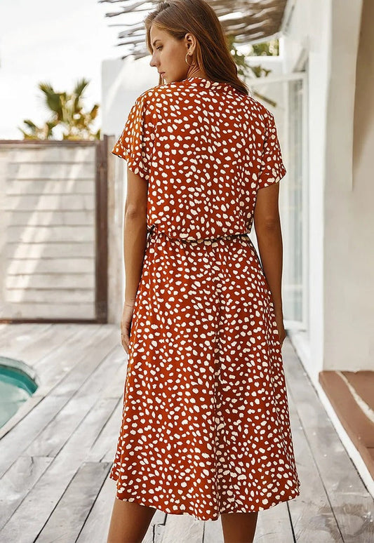 Belle Paris Mode ™ | Robe  Edith à col & V