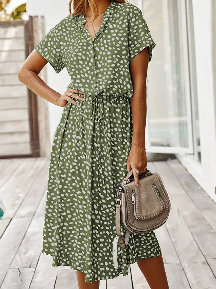 Belle Paris Mode ™ | Robe  Edith à col & V