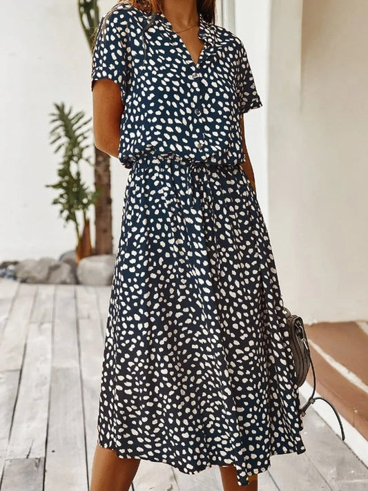 Belle Paris Mode ™ | Robe  Edith à col & V