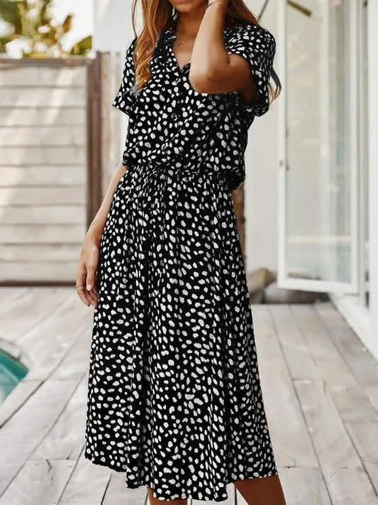 Belle Paris Mode ™ | Robe  Edith à col & V