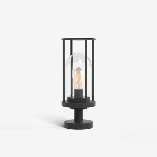 TILO - Lampadaire Extérieure Cylindre Moderne, Noir