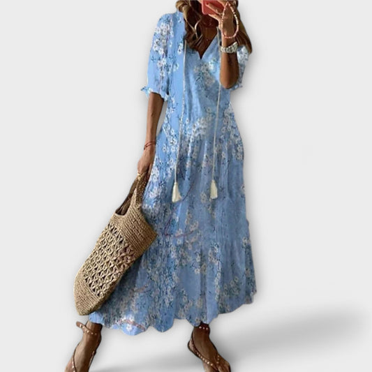Belle Paris Mode ™ | Robe Bettina – Longue Bohème Libre