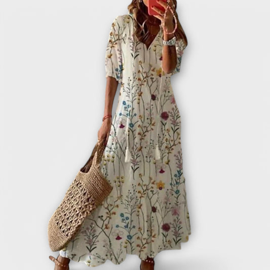 Belle Paris Mode ™ | Robe Bettina – Longue Bohème Libre