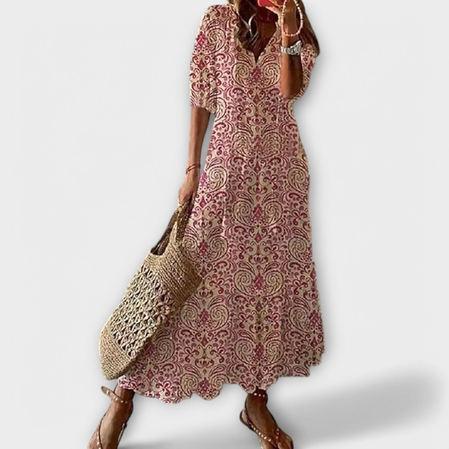 Belle Paris Mode ™ | Robe Bettina – Longue Bohème Libre