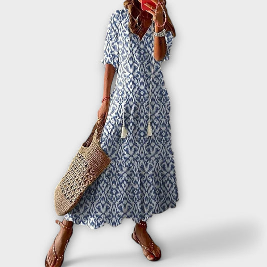 Belle Paris Mode ™ | Robe Bettina – Longue Bohème Libre
